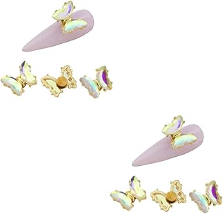 FOMIYES 10 Peças De Strass Para Arte Em Unhas Joias Para Unhas Strass Strass Para Unhas Joias Para Unhas 3D Borboletas Cristais De Unhas Acessórios Para Unhas Strass Pedras