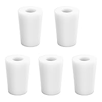 Vista 25 de stonylab Tapones de silicona, paquete de 5 tapones de silicona natural estándar 5# con apertura de 0.315 in de orificio único