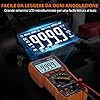 Proster Multimetro Digitale 6000 Conteggi 20A 1000V TRMS Auto Range Rilevatore NCV Misuratore di Tensione Corrente DC AC Temperatura Capacità Resistenza Diodo Tester di Continuità con una Borsa
