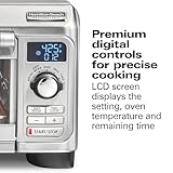 Hamilton Beach Professional Sure-Crisp Digital Air Fryer Toaster Oven Combo with 6-in-1 Functionality, 1500 Watts, 10-inch Pizza / 4 Slice Capacity, Stainless Steel (31241)