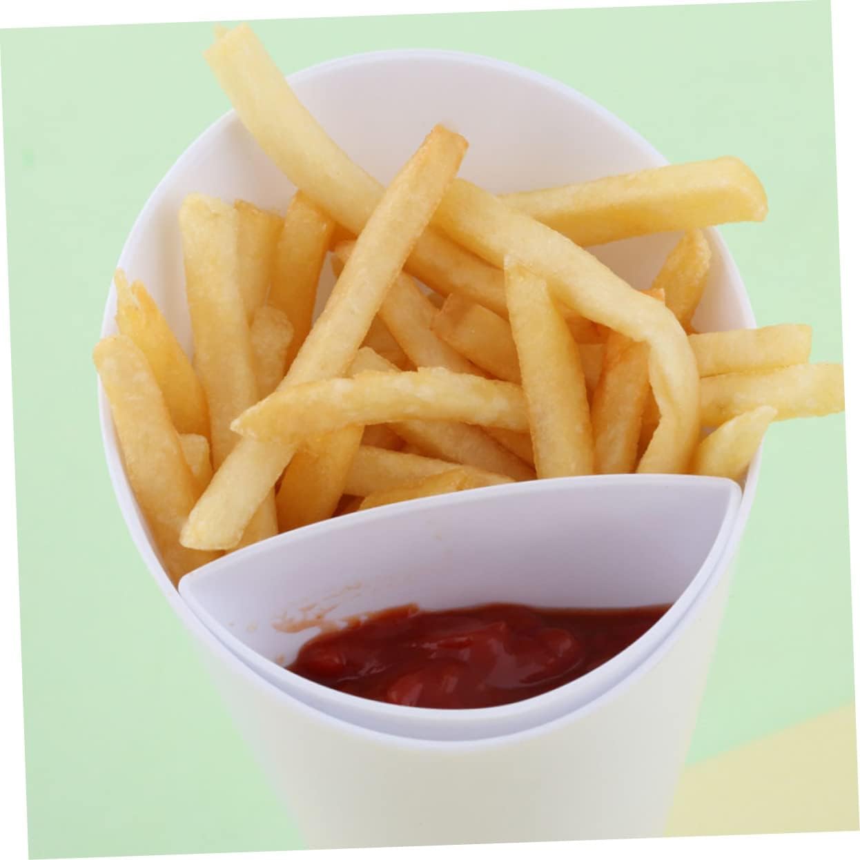 Garneck 6pcs French Fry Dipping Bowl Salad Cups for Home Lounge Restaurant Easy Clean