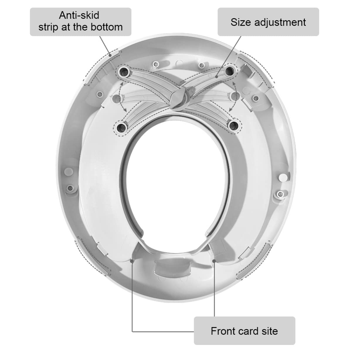 Abaodam Asiento De Entrenamiento Para El Baño 1 Anillo De Pvc Para Pequeños Seguro y Práctico