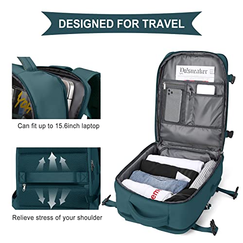 Mochila grande feminina para viagem, bagagem de mão, mochila impermeável para trilha e esportes ao a