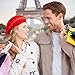 LADYBRO Winter Warm Blue Beret Hats for Women 2 Layers Wool French Knit Cap Fashion