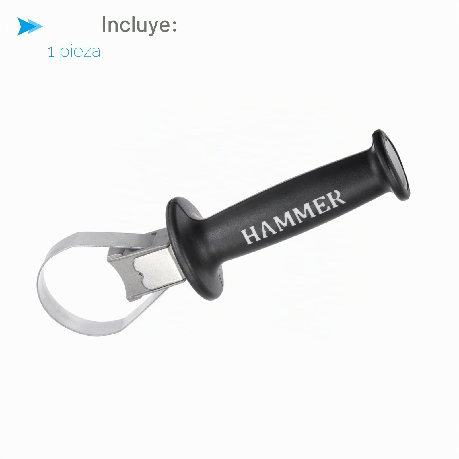 Mango Auxiliar Frontal Hueco para Martillo Eléctrico, Mango Lateral para Taladro Martillo Eléctrico de 60-65mm de Rango - (Aplicaciones: para 26 Martillos Eléctricos)