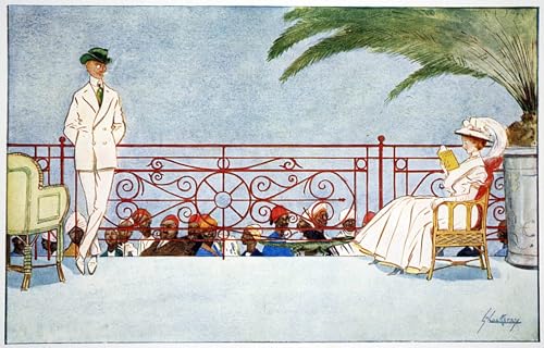 Póster de lienzo de la pintura Scena del balcone di Lance Thackeray para dormitorio 60x90cm
