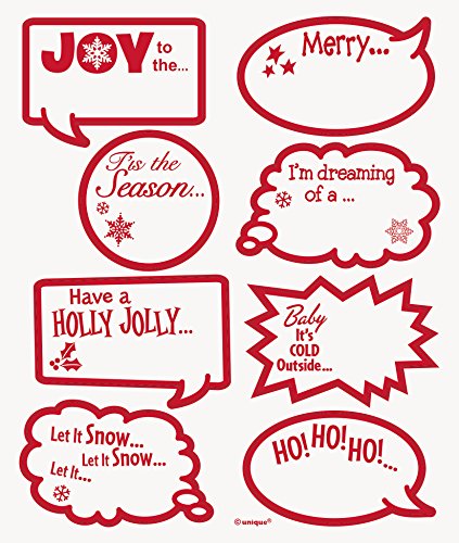 Christmas Conversation Drink Markers, 16ct