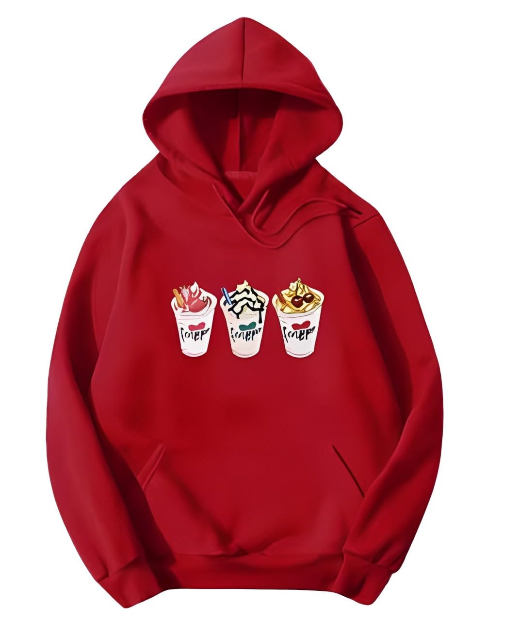 Unisex Printed Hoodie with Kangaroo Pocket | Comfortable Cotton Blend Pull-On Hooded Sweatshirt | Stylish Long Sleeve Hoodie for Men & Women-picture-27