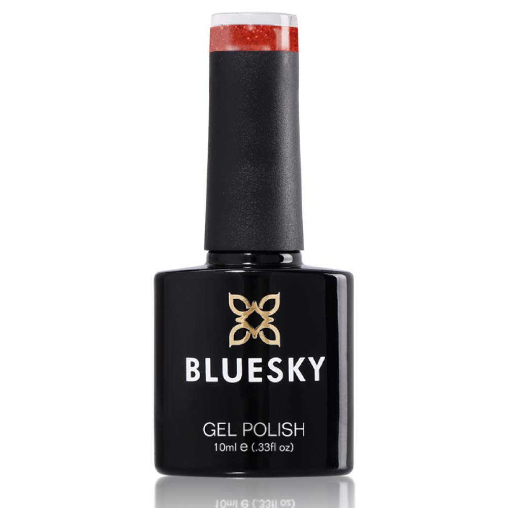 Bluesky Lakier do paznokci żelowych, Frosty Sunset Orange, Jq1, Pomarańczowy, Neon, Błyszczak (Do Lampy Uv I Led) - 10 Ml