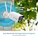 REOLINK Security Camera Outdoor, 5MP Plug-in Outdoor WiFi Camera for Home Security, 4X Optical Zoom, 2.4/5Ghz WiFi, Motion Detection, Night Vision, Work with Google Assistant, RLC-511W