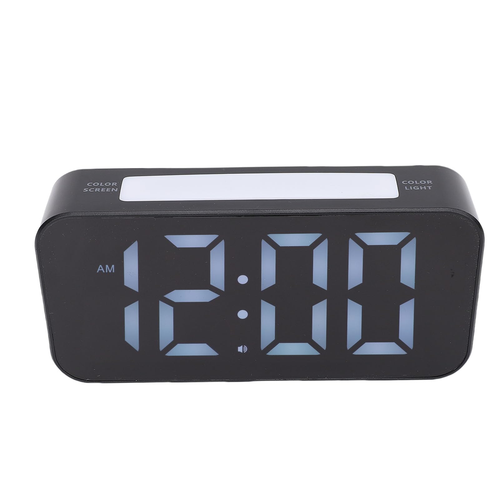 Reloj Despertador Vibratorio con Números Grandes con Pantalla RGB Puerto de Carga USB Reloj Despertador Dual Ruidoso de 100 DB para Personas Mayores con Discapacidad Auditiva Pantalla LED