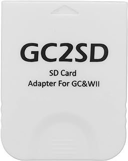 GC2SD Micro SD Card Adapter Reader for Gamecube Wii Micro Storage Card Adapter Professional Card Reader Adapter Game Console Micro Storage Card Adapter Plug and Play (White)