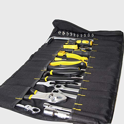 MASO H1809 Portable Tools Bag 22 Pockets 600D Oxford Canvas Tool Roll Up Bag Big Tote Carrier Organizer - Image 3
