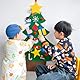 Filz Weihnachtsbaum, Neujahr Tür Wandbehang Dekorationen, DIY Filz Weihnachtsbaum Set, Filz Tannenbaum, DIY Filz Deko Weihnachtsbaum für Kinder, Filz Tannenbaum zum Schmücken mit 25 Ornamenten