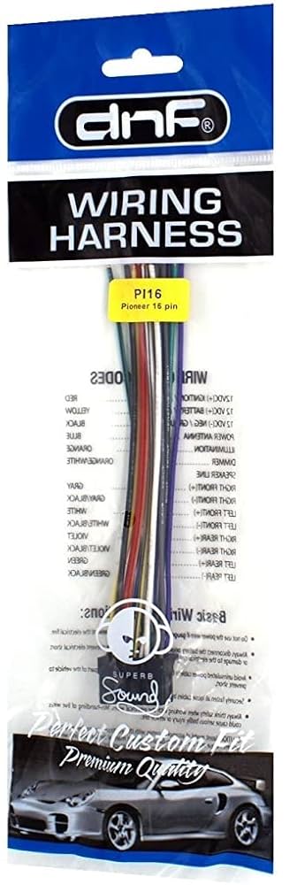 Amazon.com: DNF Wiring Harness 0307 DEH-P4000UB DEH-P400UB