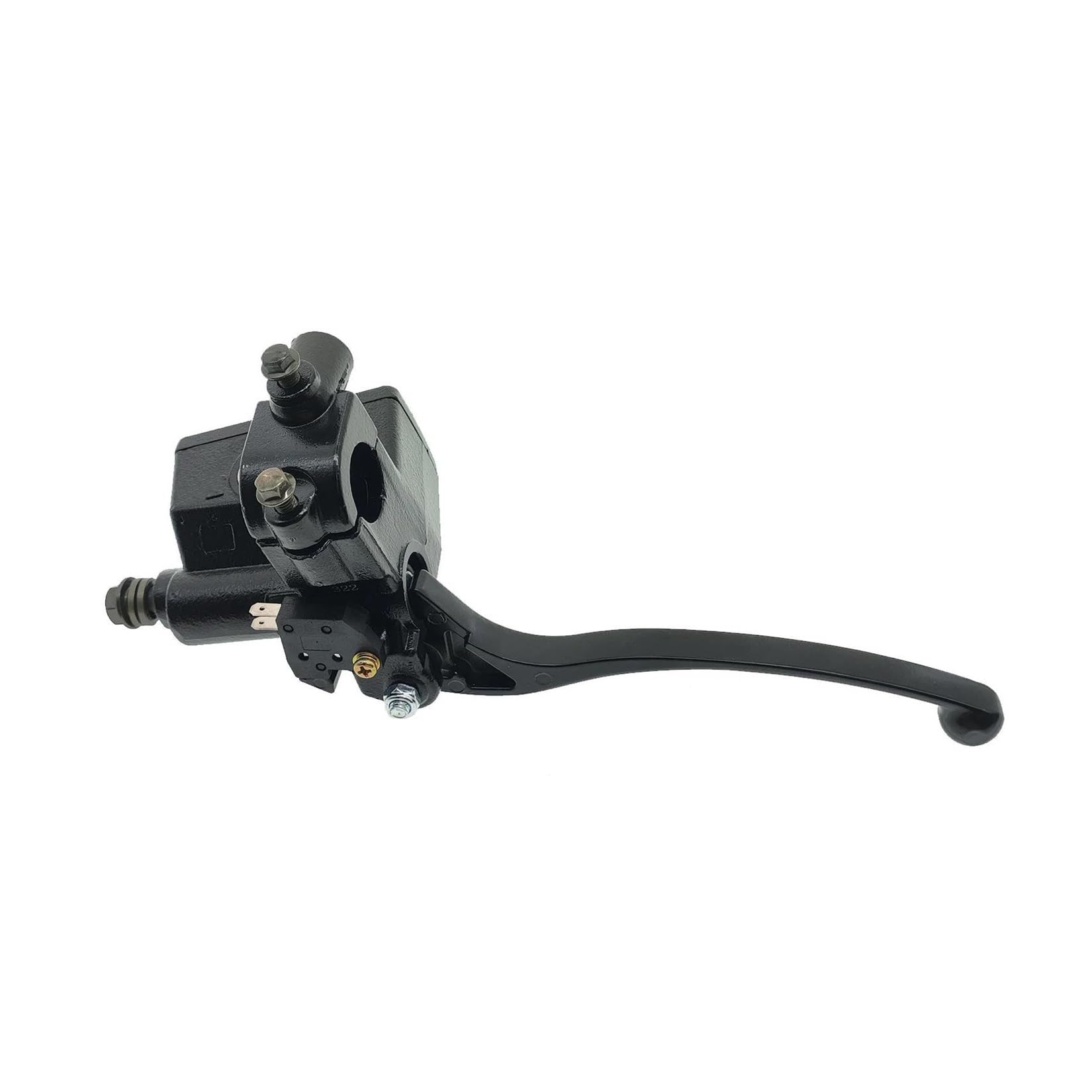 HONGSHIZI Handlebar Brake Clutch Lever for Suzuki for GN250 for GS250 for GN 250 for GS 250 Clutch Lever Brake Master Cylinder Assembly with Lever Brake Pump Brake Lever(Right Brake Lever)