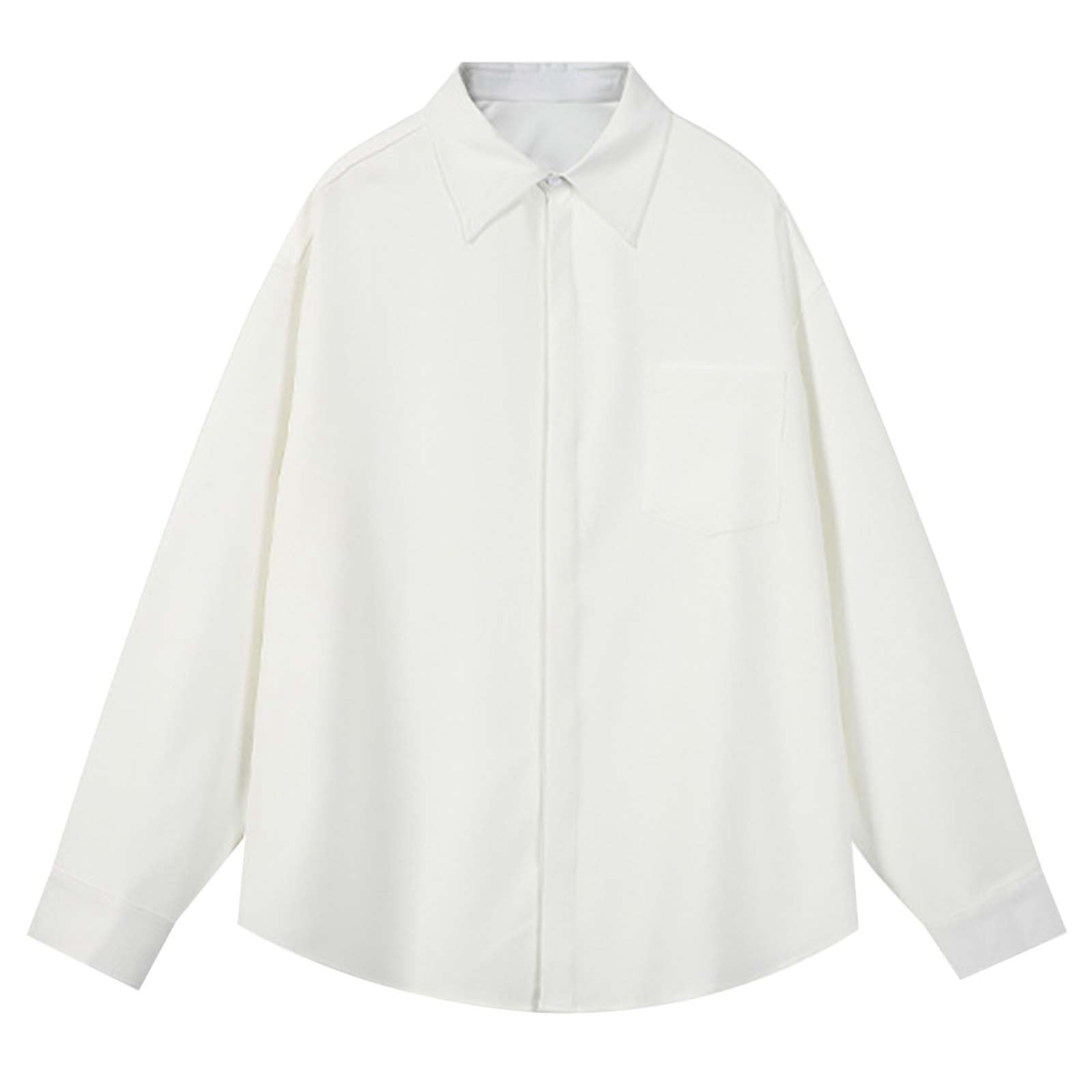 Genérico Camisa Manga Larga Hombre Slim Camisa Informales Camisas de Verano Hombre Tallas Grandes Camisa Vestir Hombre Manga Larga Flojo Camiseta Hombre Adulto Larga de Moda