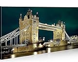 Mesures 80 x 40 cm Cadre moderne Tower Bridge de Londres Impression sur toile – cadre x fauteuils salon cuisine meubles bureau maison – Photo Format XXL carreaux