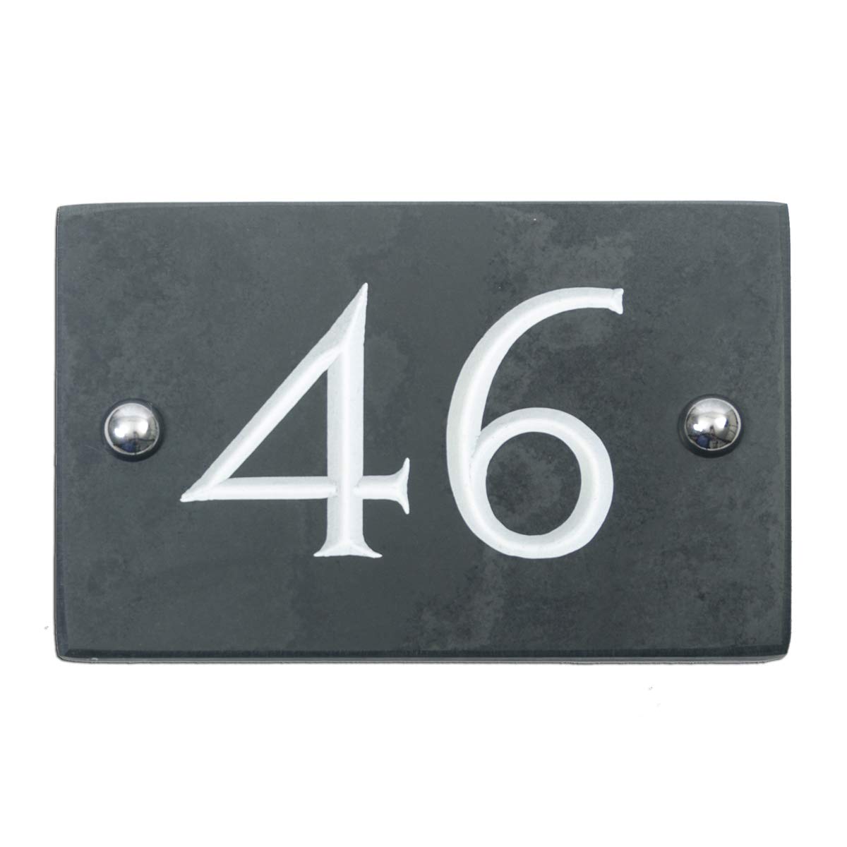 Slate Engraved House Number 46