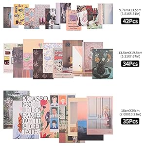 96 Stks Esthetische Foto voor Muur Collage, Retro Muur Collage Kit Esthetische Kamer Decor voor Slaapkamer voor Tiener…