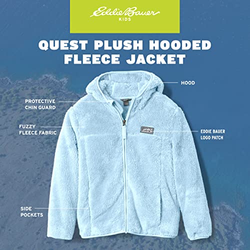 Image of Eddie Bauer Kids' Zip Up - Kids' Full Zip Ultra Soft Sherpa Fleece Hoodie Sweatshirt for Boys and Girls (5-20)