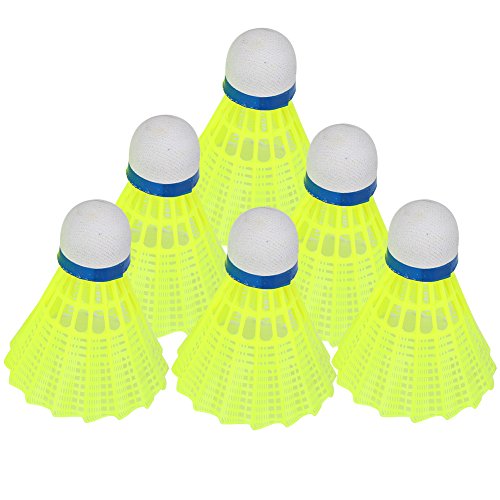 VGEBY 6Pcs/Set Badminton Shuttlecock Nylon Shuttle Cocks Shuttlecocks Professional Training Shuttlecock Badminton Ball