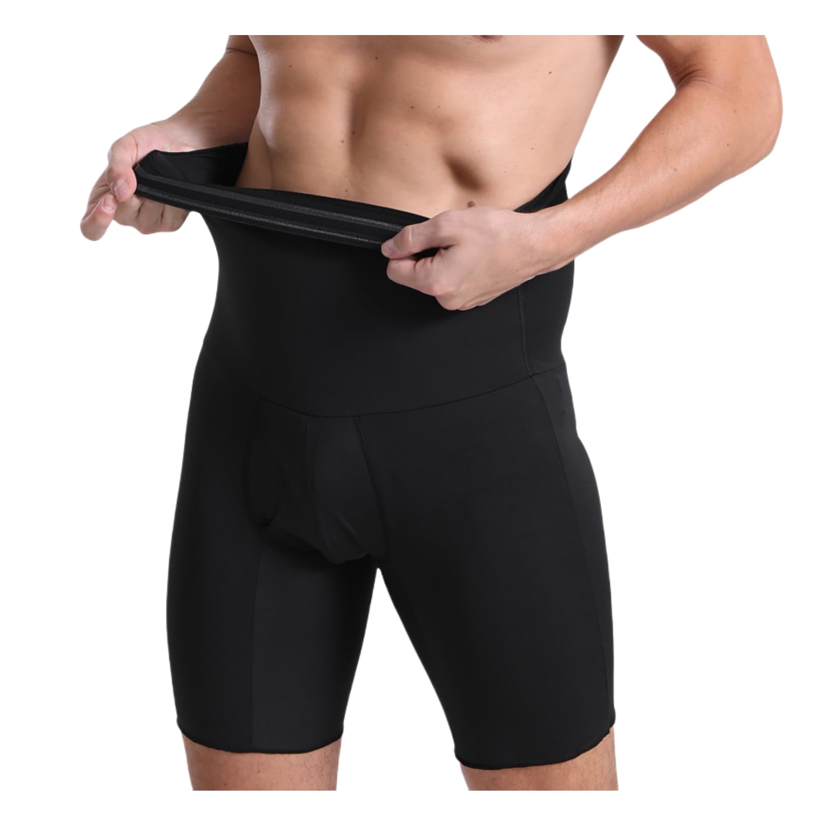 Short de Compression Gainant pour Homme, Taille Haute, Amincissant, sous-vêtement Galbant