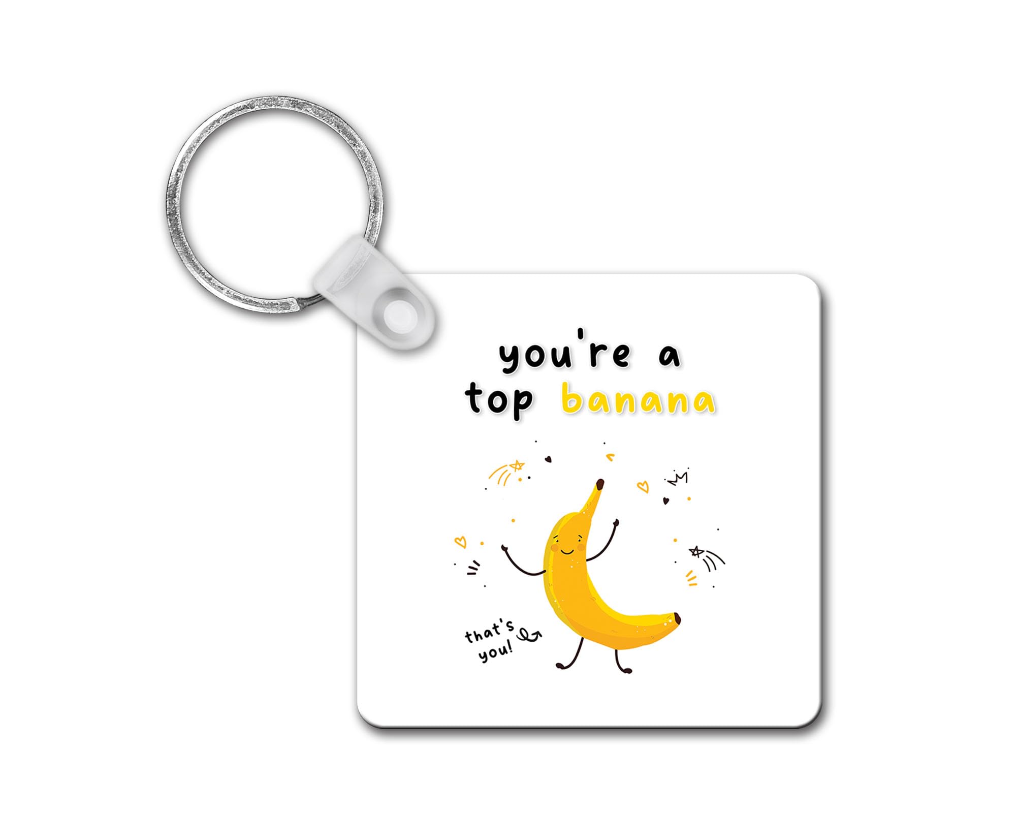Rib ticklerz - Funny Keyring Best Friend Birthday Gifts You're A Top Banana Present Thank You Appreciation Friendship Colleague Work Bestie Joke Present - SKR151