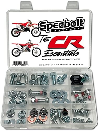 Plastic Fender & Engine Bolt Kit For Honda CR60 CR80 CR85 CR125R CR250R CR500 Dirt Bikes - 341 Pieces