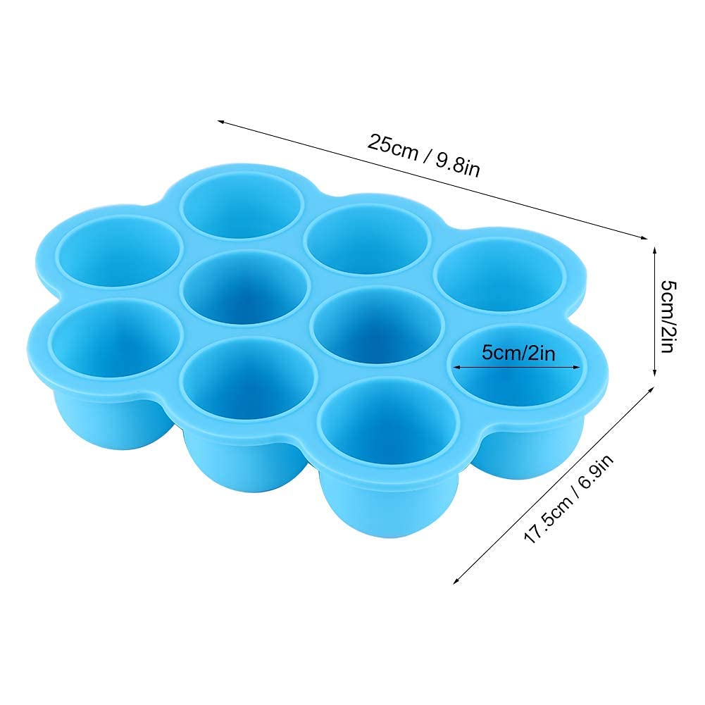 Vassoio Per Congelatore In Silicone QUELIEN Con Coperchio, 1 Tazza, Impilabile E Anti-perdite