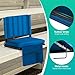 Yeomant Portable Stadium Seats with Back Support, Thickened Bleacher Chairs with Back and Cushion, Soft & Comfortable, Lightweight Stadium Seats for Bleachers, Park, Grassland