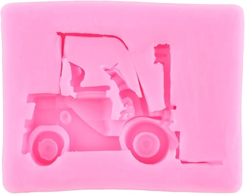 Miniatura 5 de ZiXiang Moldes de silicona para excavadora, grúa excavadora, grúa, carretilla elevadora, molde de silicona para decoración de pasteles de cumpleaños