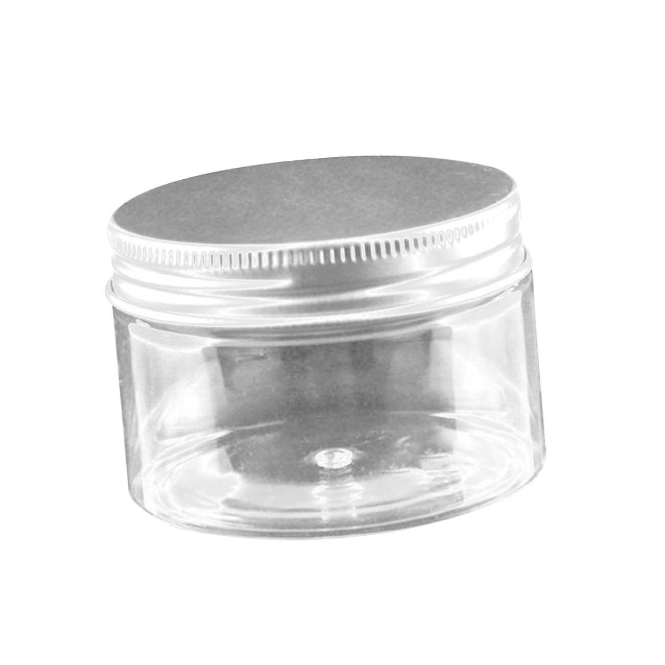 Transparent Pet Plastic Empty Cosmetic Containers with Aluminium Lid Cream Lotion Box for Travel Makeup and Ointments Leak