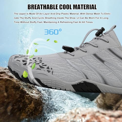 Image of Hike Barefoot Shoes Women Men Pro Water Footwear Wide Toe Box Non-Slip Unisex Athletic Outdoor Running Shoes