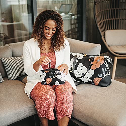 Jadyn Luna Women's Weekender Bag And Travel Duffel, Large 37 Liter Capacity (Magnolia Black) #TOP4