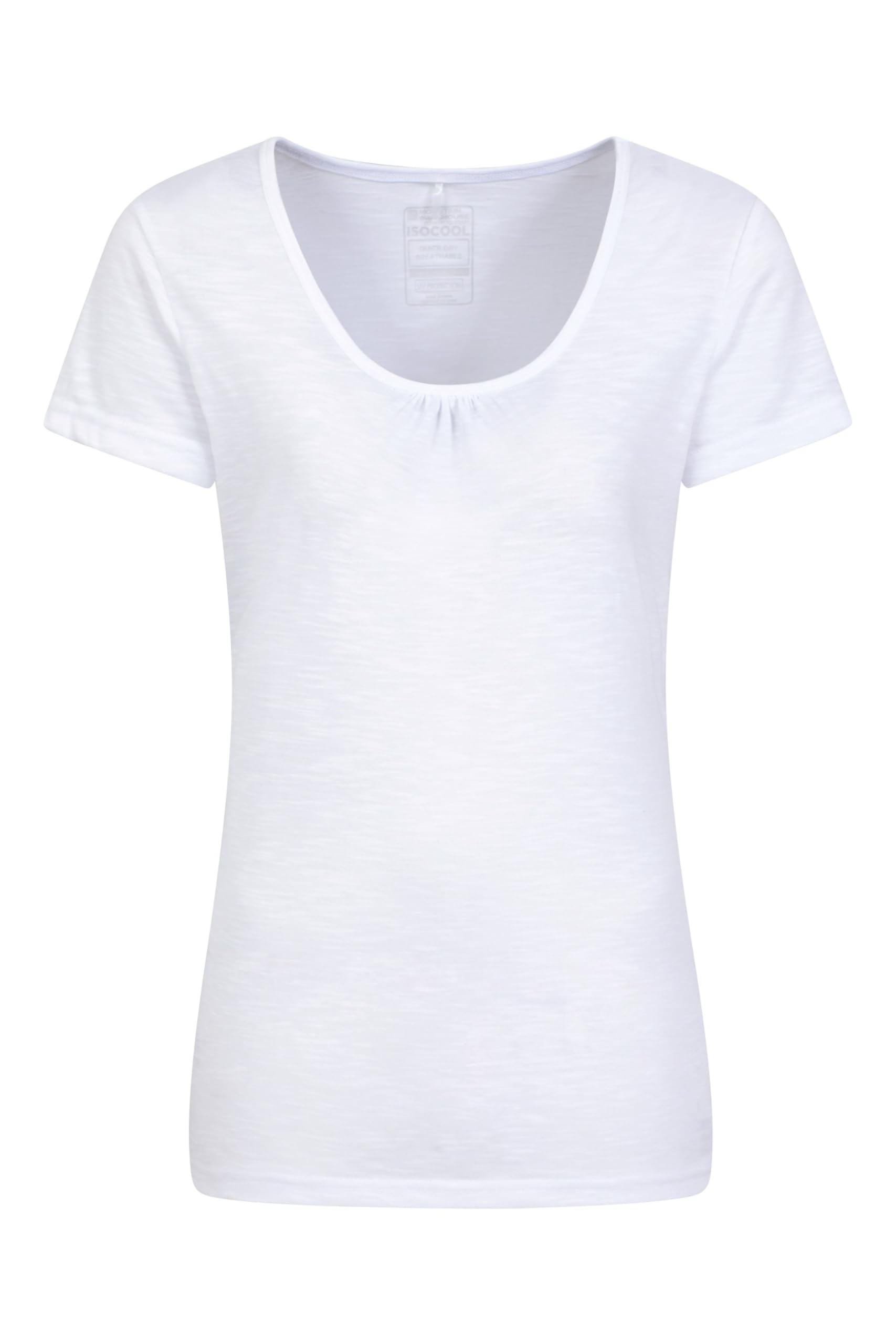 Mountain Warehouse Women's White Agra T-Shirt - Lightweight Shirt, Quick Dry, Breathable Tee, Sweat Wicking Tee Shirt - For Spring Summer & Outdoors Size 10