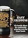 Onebttl 90th Birthday Gifts for Men, Dads, Grandpas, Husband, Vintage 90th Birthday Gifts, 24oz Stainless Steel Beer Stain Mug, Black