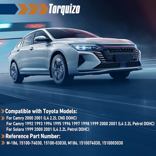 Torquizo Engine Oil Pump Compatible with Toyota Camry 1992-2001 Solara 1999-2001 L4 2.2L Replaces M186 15100-74030 15100-03030 - Thumbnail 3