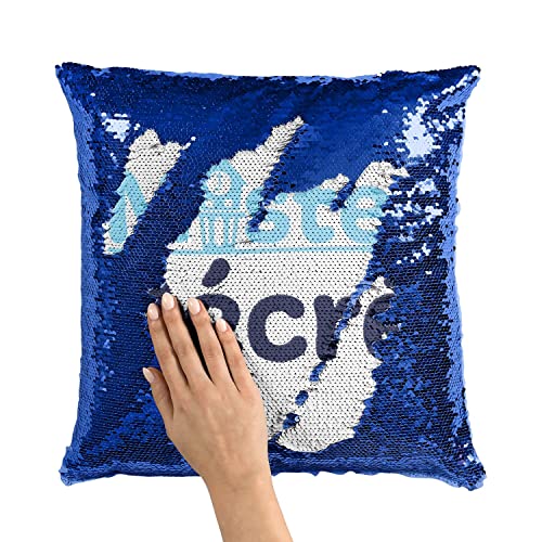 Coussin sequin bleu Mister Récré pour enfant idéal pour l'école - 3