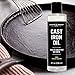 CARON & DOUCET - Cast Iron Seasoning & Cleaning Oil | 100% Plant-Based & Food Grade! | Best for Seasoning, Restoring, Curing and Care (8oz)