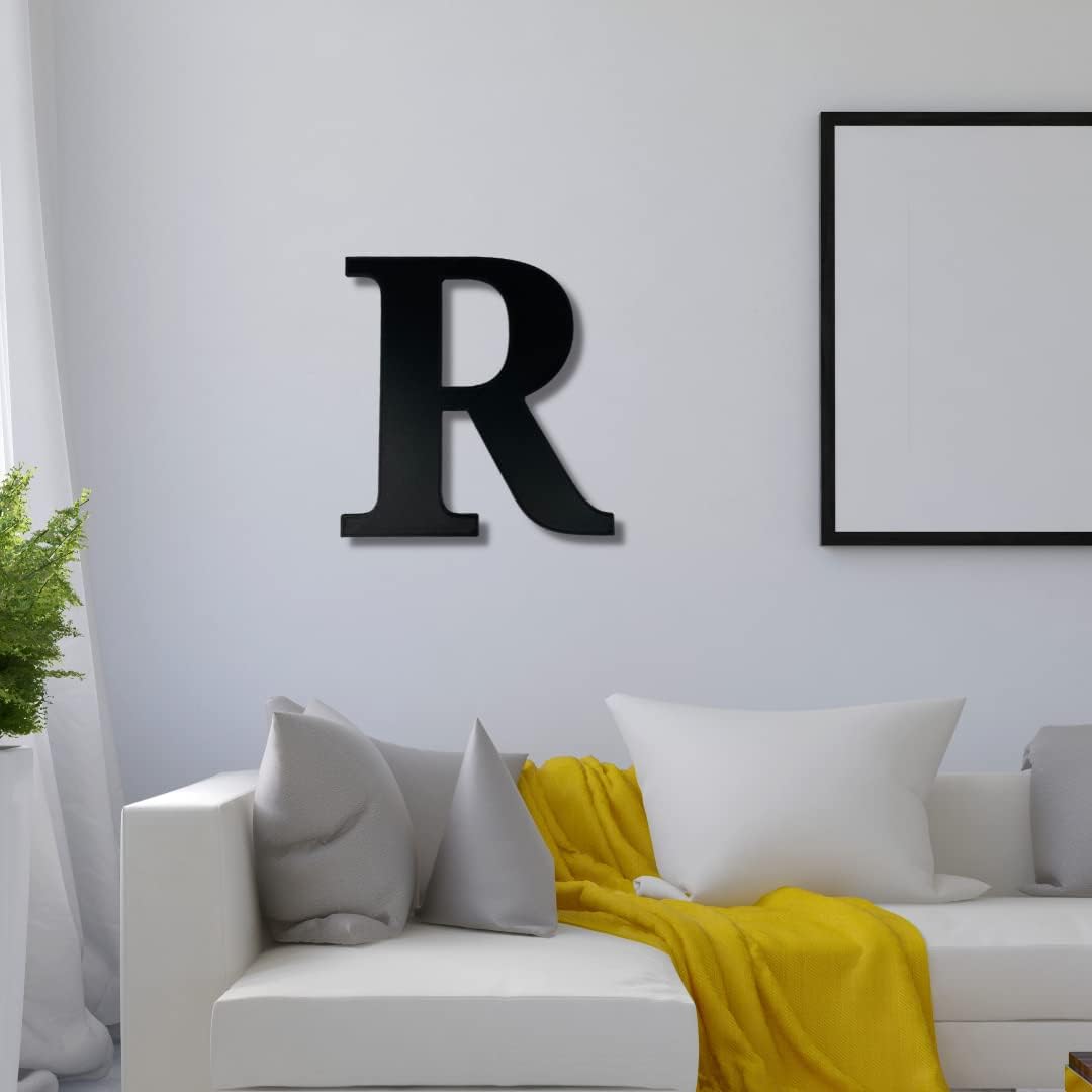 Alphabet Wall Sign Lettering - Decorative 3D Printed Home Sign - Personalize your Living Room and Bedroom Wall - Letter Symbol Wall Decor (R)