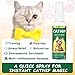FURFIS Organic Catnip & Silvervine Spray for Cats - 100% Natural Double Plant Power to Boost Play, Calm Stress & Renew Toys, Scratchers for Indoor Kittens (2 Fl Oz)