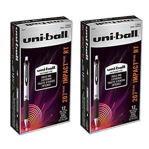 207 Impact Bolígrafo Retráctil de Gel Negro