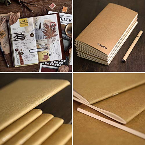 Blank-Paper-Travel-Notebook-Inserts-Refill-Notebooks-for-Travelers-Notebook-Journal-Unlined-Refill-Notepad-74-X-4-Inch-Set-of-3-240-Pages