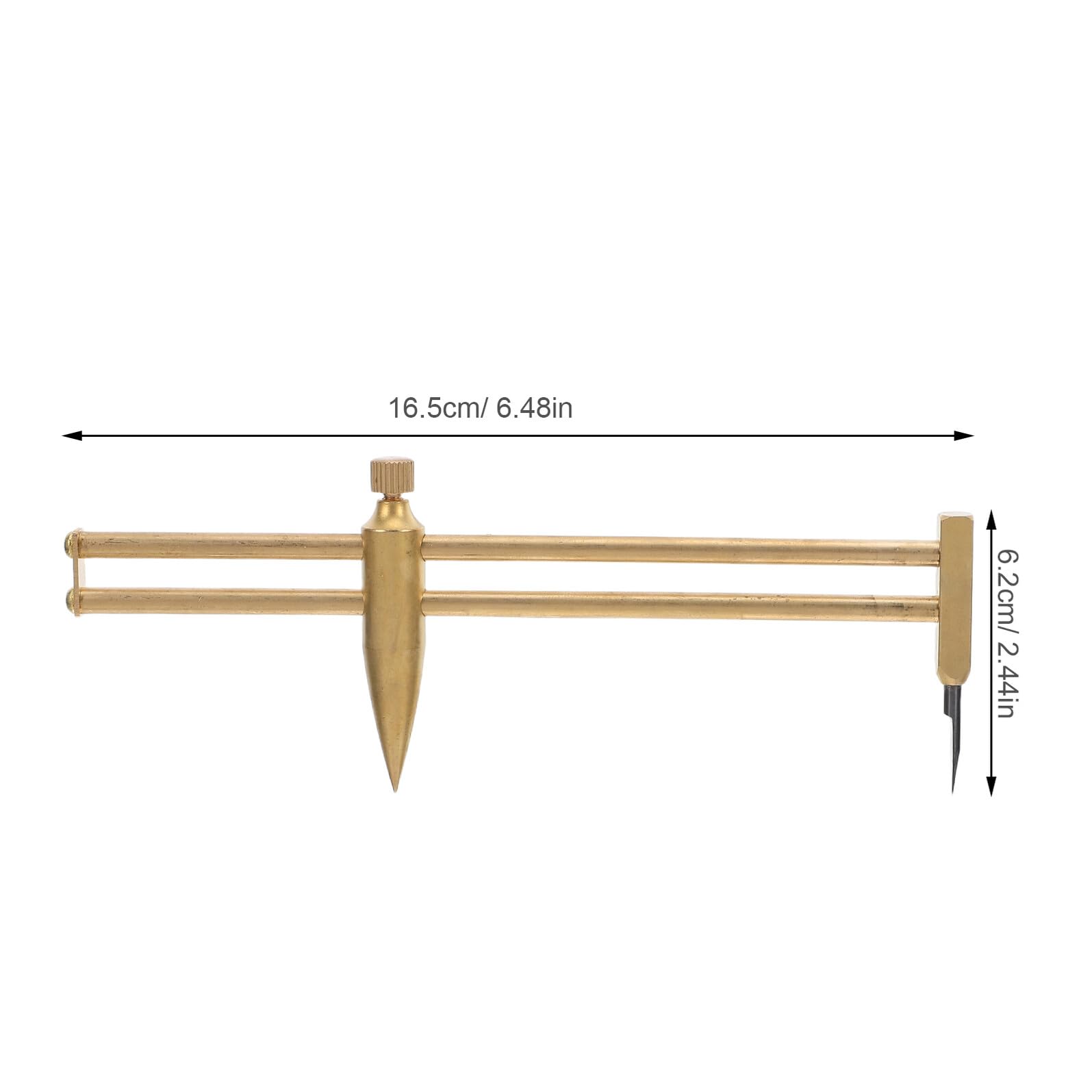 Compas de Potier en Laiton Étui PP – Outil de Mesure Précis pour Modelage et Sculpture D’Argile – Jauge de Tournage Multifonction pour Céramique et Loisirs Créatifs