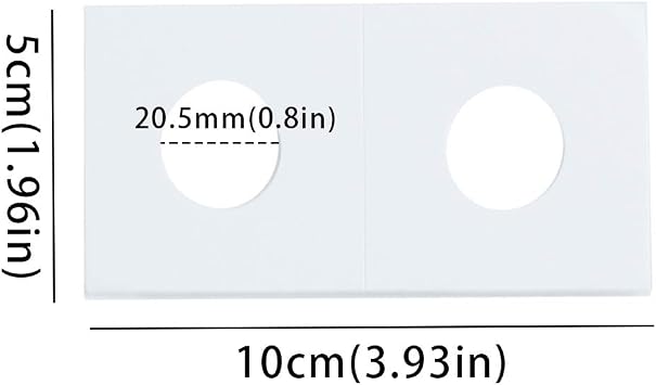 Uncle Paul Coin Flips for Penny, Cent, Pence - 90 Pcs 20.5mm / 0.8 inch Cardboard Holder for US Penny/Lincoln Cent, Dime, 5 UK Pence,10 Euro Cents, 2 Euro Cents, 1 CA Cent, 10 CA Cents CS31205