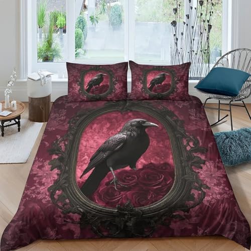 Linge de lit gothique 200x200cm pour chambre sombre - 4