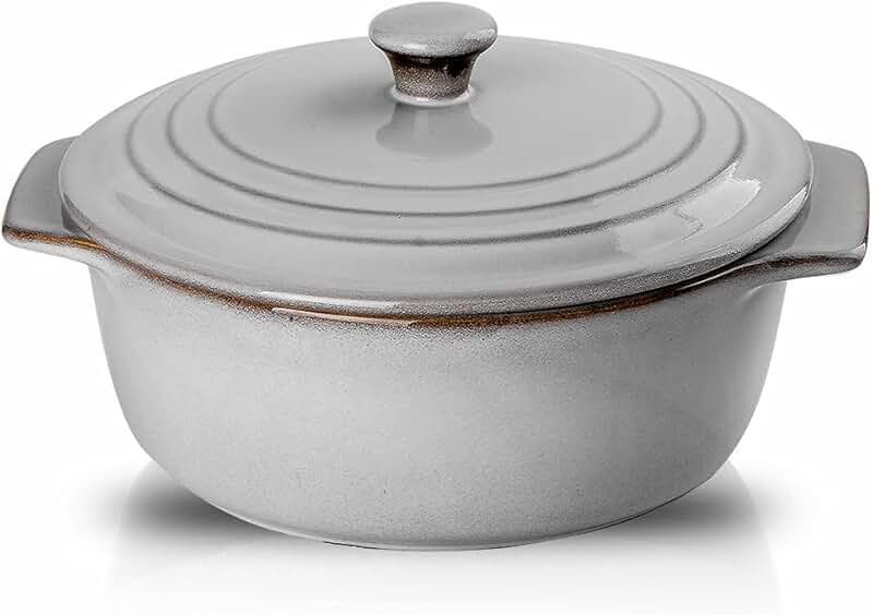 ceramic casserole dish with lid