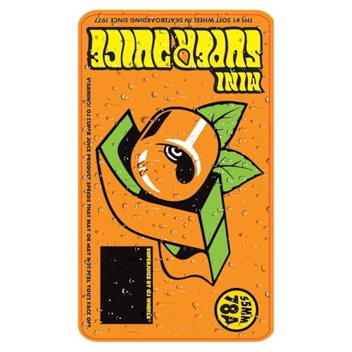 OJ Rodas de Skate Mini Super Juice 55 mm 78a Rodas de Skate - Laranja/Amarelo