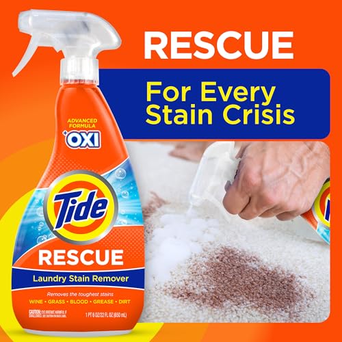 image for Tide Laundry Stain Remover Spray with Oxi, Travel Stain Remover for Cl